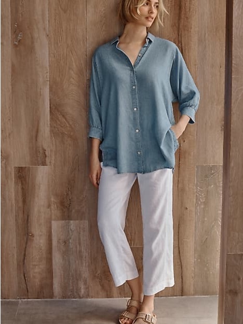 J Jill - NWT Casual Cropped White Linen Pants Iconic Size XS